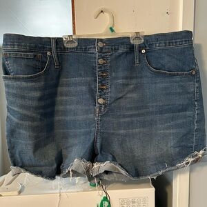 Madewell High Rise Denim Shorts